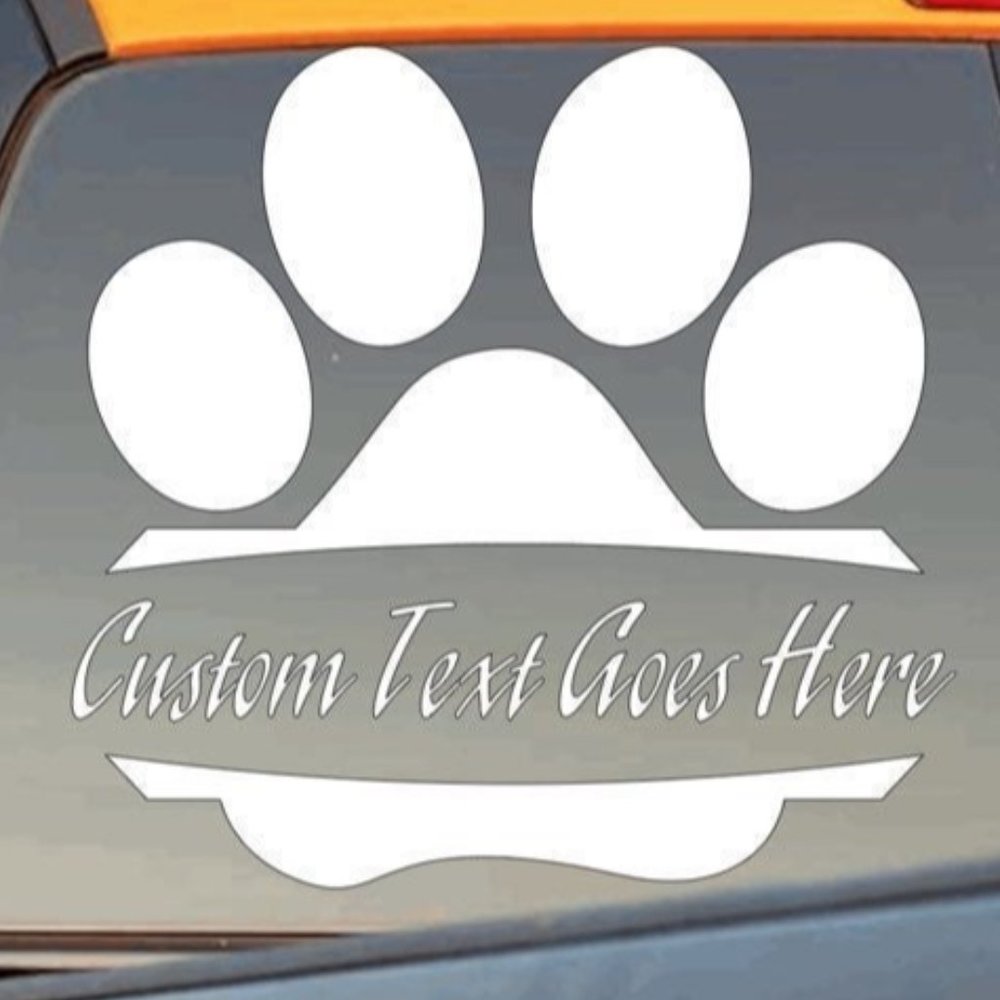Dog print with custom text